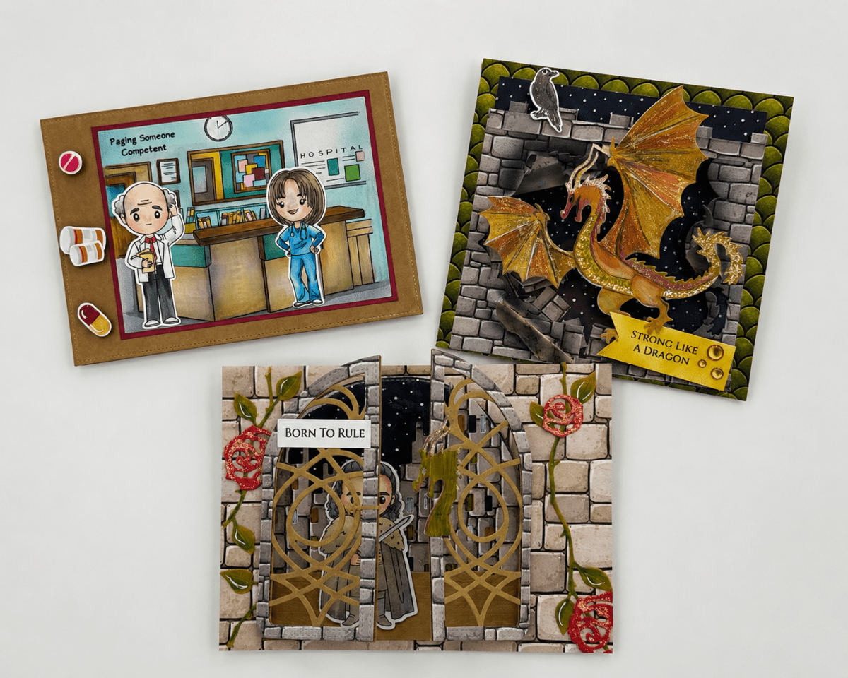 ✨ Three projects. Three interactive designs. One amazing new Scrappy Boy Stamps release!&nbsp;✨